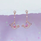 Crescent Moon Crystal Earrings for a Fairy - Like Touch - Cosparty