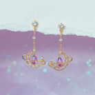 Crescent Moon Crystal Earrings for a Fairy - Like Touch - Cosparty