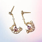 Crescent Moon Crystal Earrings for a Fairy - Like Touch - Cosparty