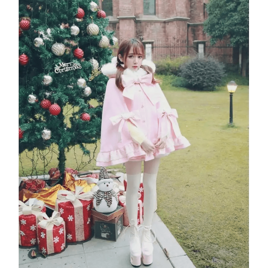 Crimson Red Lolita Winter Jacket Now in Stock org New Condition - Cosparty