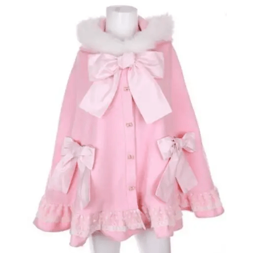 Crimson Red Lolita Winter Jacket Now in Stock org New Condition - Cosparty