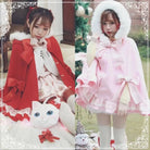 Crimson Red Lolita Winter Jacket Now in Stock org New Condition - Cosparty