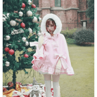 Crimson Red Lolita Winter Jacket Now in Stock org New Condition - Cosparty