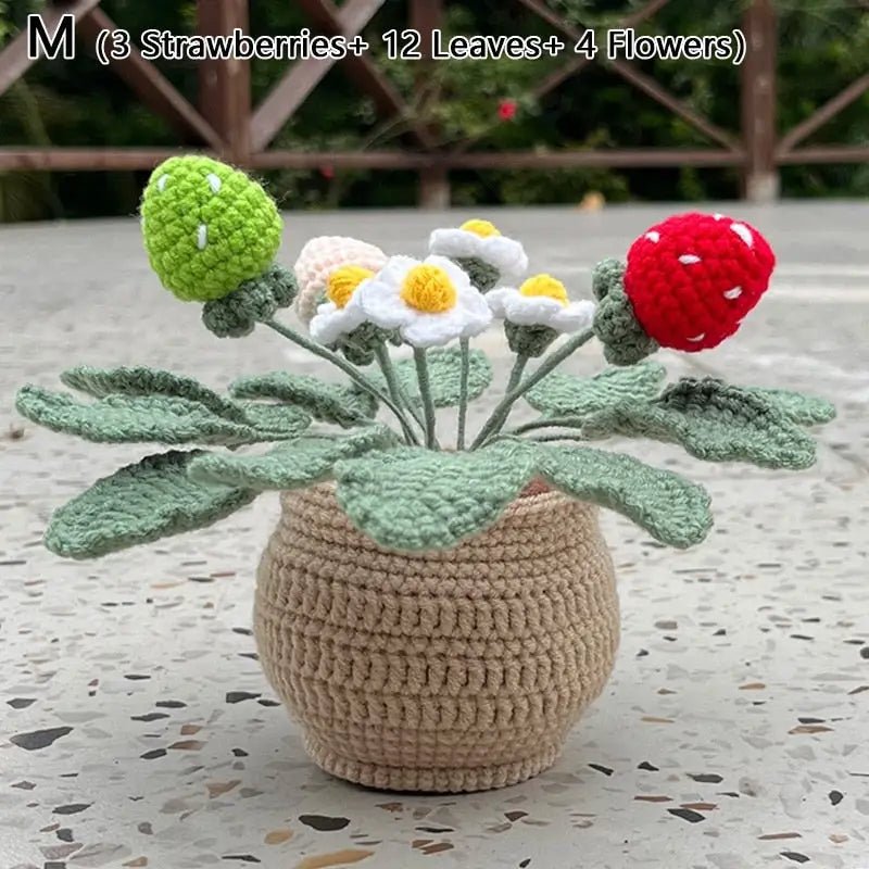 Crochet Strawberry Plants for Whimsical Home Decor - Cosparty