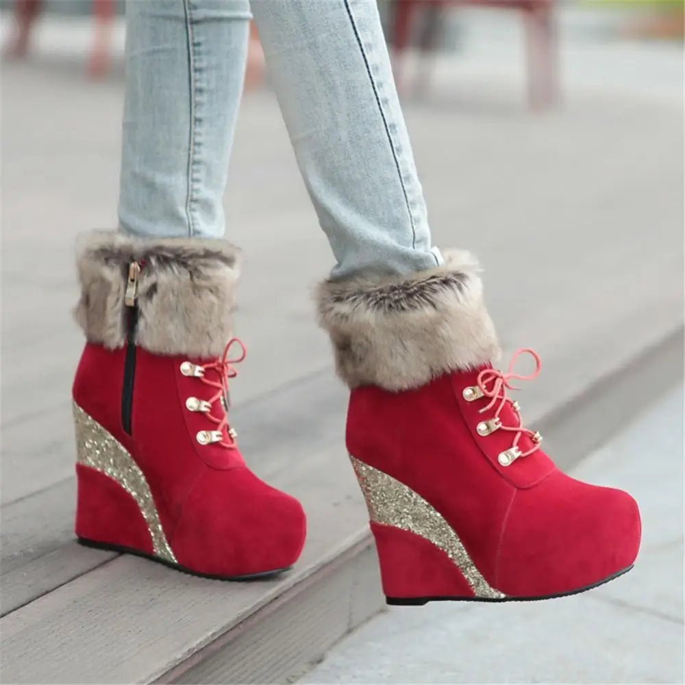 Cruelty - Free Wedge Booties for Your Winter Wardrobe Org Instock - Cosparty