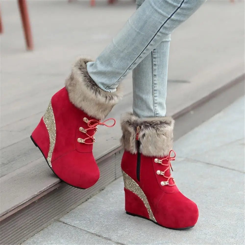 Cruelty - Free Wedge Booties for Your Winter Wardrobe Org Instock - Cosparty