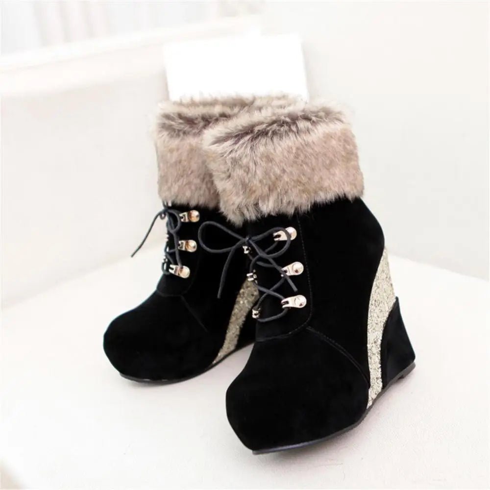 Cruelty - Free Wedge Booties for Your Winter Wardrobe Org Instock - Cosparty