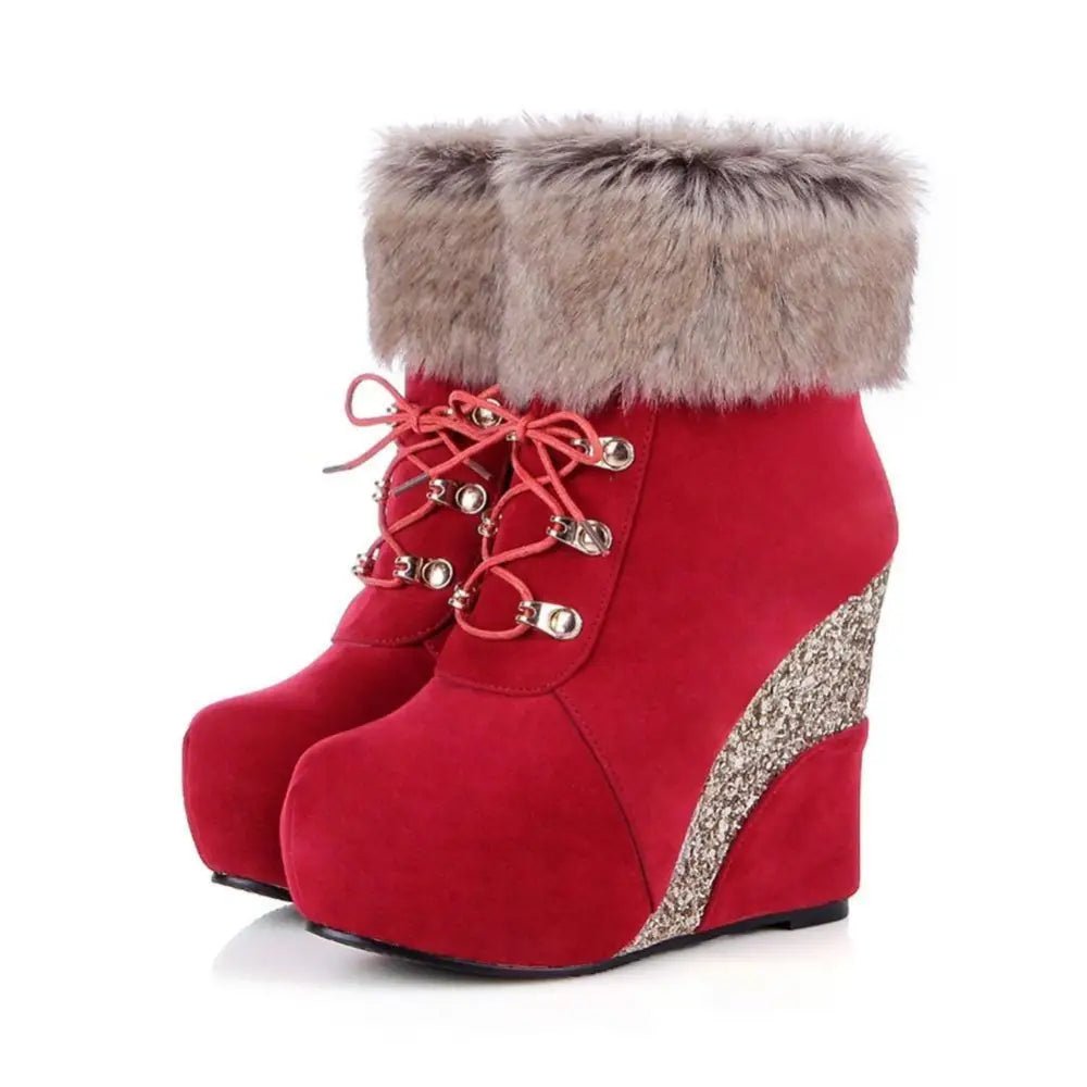 Cruelty - Free Wedge Booties for Your Winter Wardrobe Org Instock - Cosparty