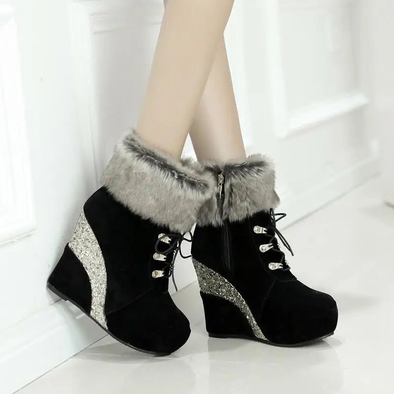 Cruelty - Free Wedge Booties for Your Winter Wardrobe Org Instock - Cosparty