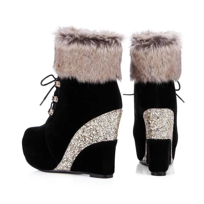 Cruelty - Free Wedge Booties for Your Winter Wardrobe Org Instock - Cosparty