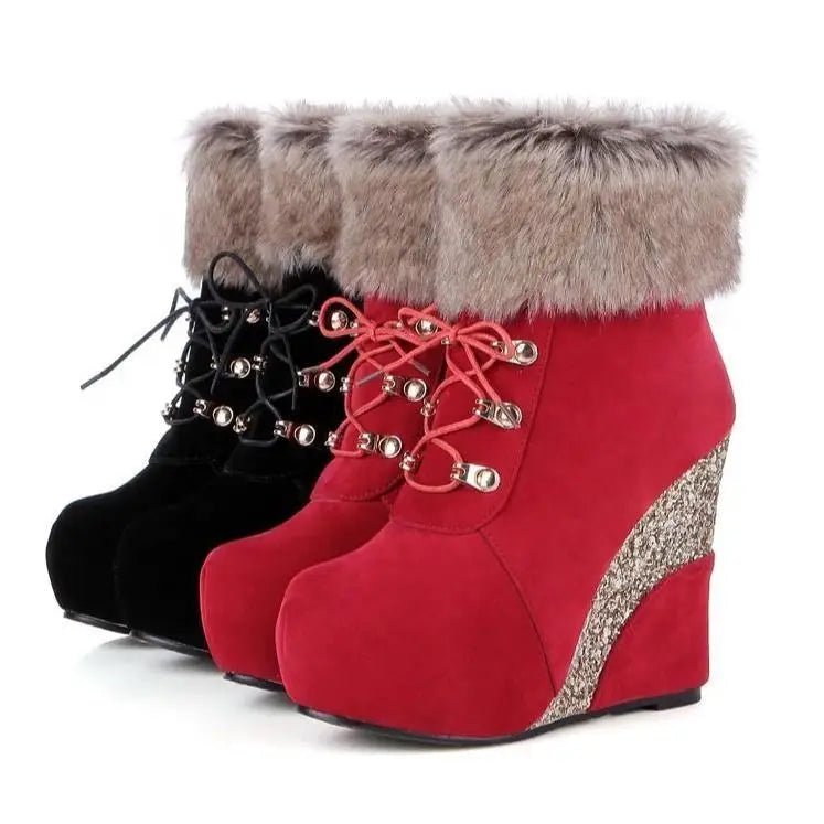 Cruelty - Free Wedge Booties for Your Winter Wardrobe Org Instock - Cosparty