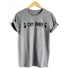 Cry Baby Classic T-Shirt with Cute Tear Design - Cosparty