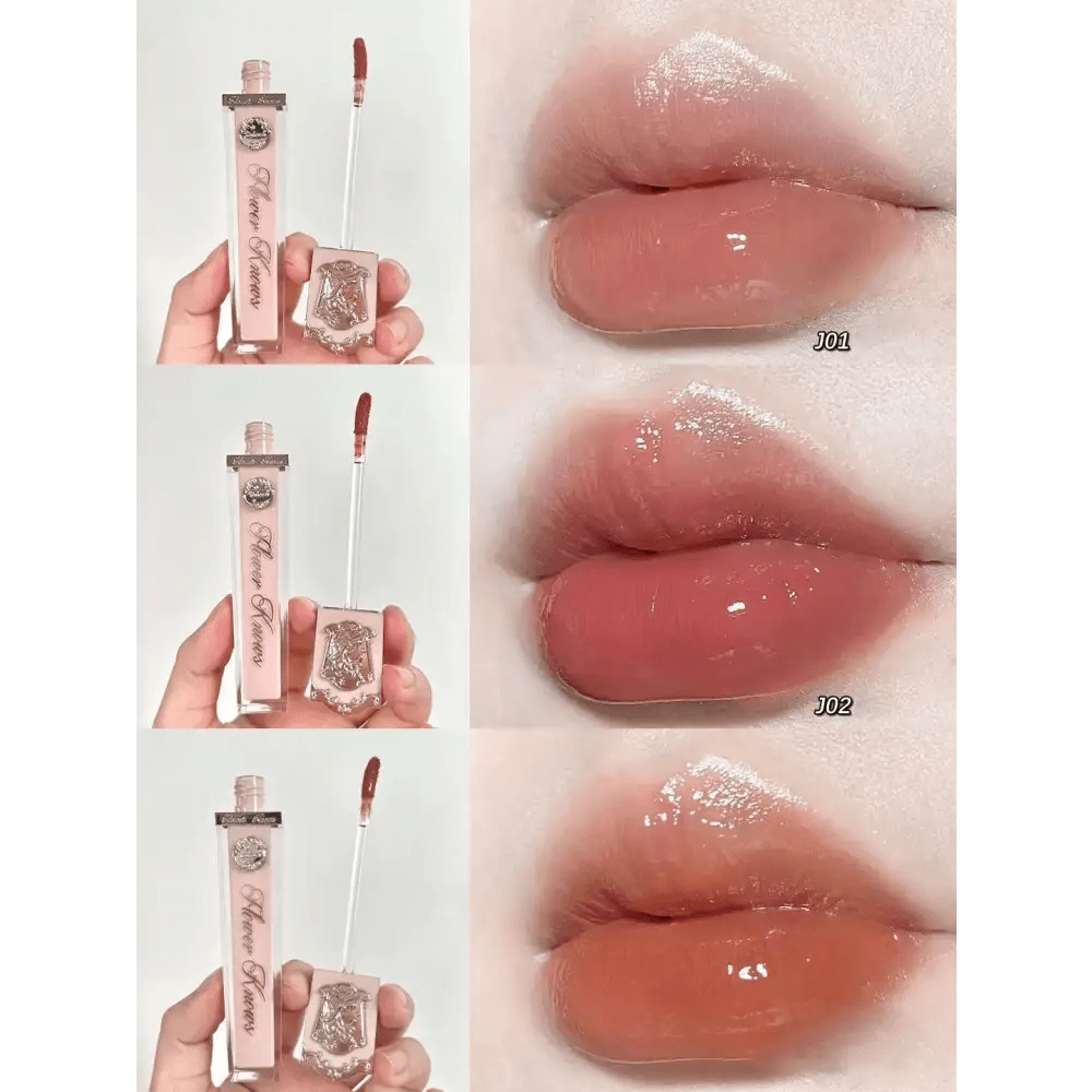 Crystal Embellished Jelly Liquid Lipsticks for a Luxurious Vanity Display - Cosparty