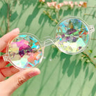 Crystallized Jewel Sunglasses with Kaleidoscope Effect - Sunglasses