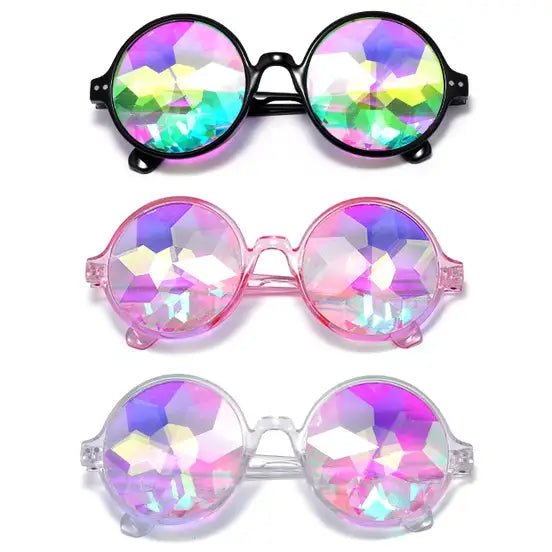 Crystallized Jewel Sunglasses with Kaleidoscope Effect - Cosparty