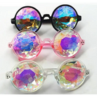 Crystallized Jewel Sunglasses with Kaleidoscope Effect - Sunglasses