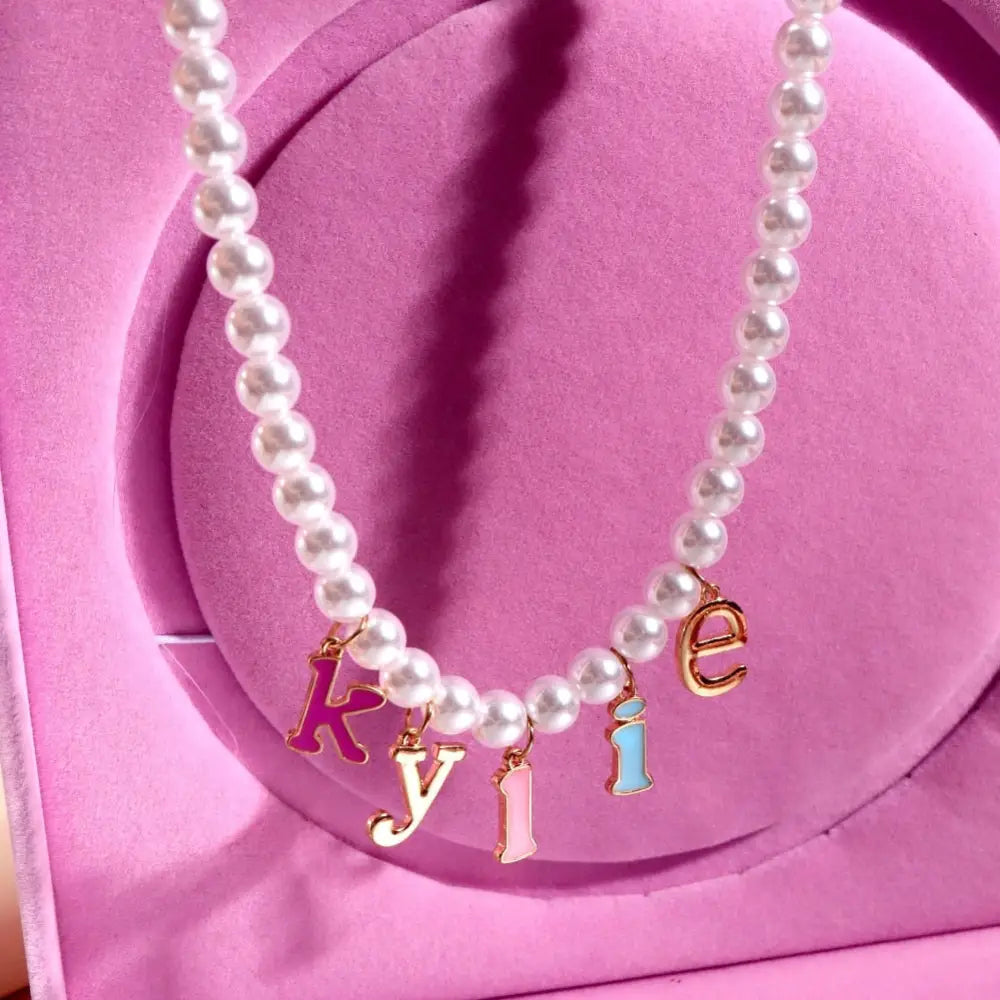 Customizable Y2K Pearl Necklaces for Kawaii Wardrobes Org In Stock - plush