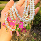 Customizable Y2K Pearl Necklaces for Kawaii Wardrobes Org In Stock - plush