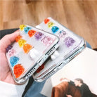 Cute 3D Gummy Bear iPhone Case with Sparkly Rubber Base - Phone Case