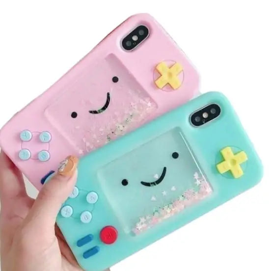 Cute Adventure Time 3D iPhone Console Case in Pink or Green - phone case