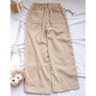 Cute Brown Baby Bear Corduroy Pants for Cottagecore Aesthetic - pants