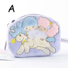 Sanrio Little Twin Stars Kiki Lala Coin Purse Bag Zippered Zipper Pouch Fairy Kei Cosparty