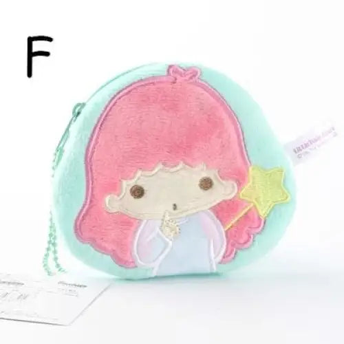 Sanrio Little Twin Stars Kiki Lala Coin Purse Bag Zippered Zipper Pouch Fairy Kei Cosparty