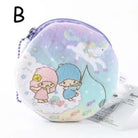 Sanrio Little Twin Stars Kiki Lala Coin Purse Bag Zippered Zipper Pouch Fairy Kei Cosparty