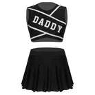 Cute Cheerleader Outfit with Belly Shirt and Matching Skirt - costume