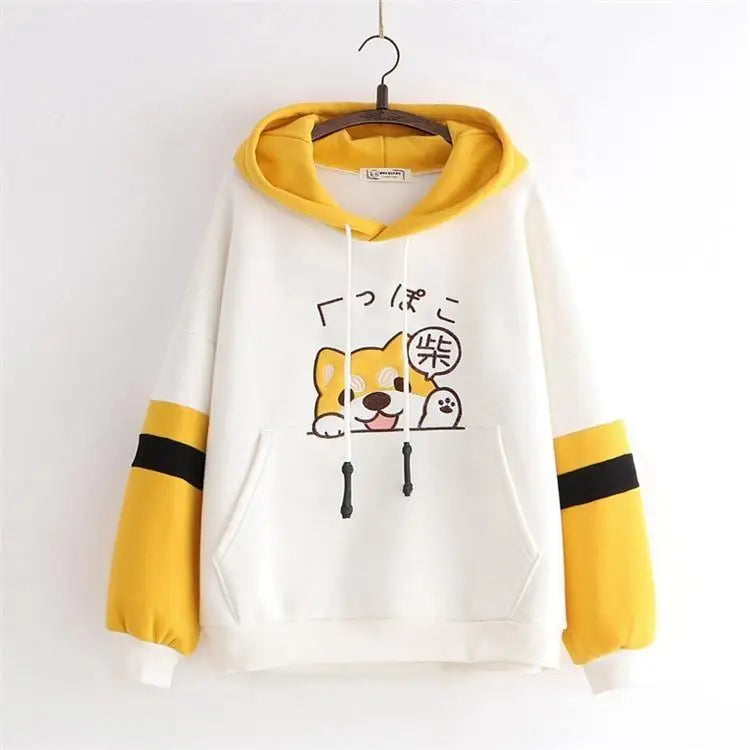 Cute Corgi Puppy Dog Hoodie for Kawaii Fashion Lovers - sweater