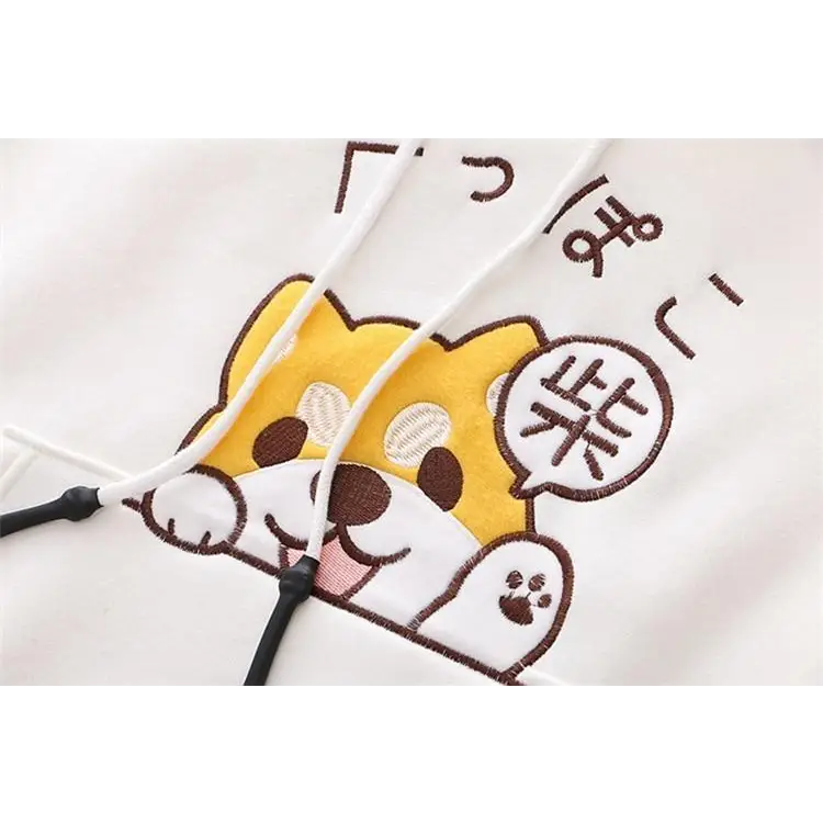 Cute Corgi Puppy Dog Hoodie for Kawaii Fashion Lovers - sweater