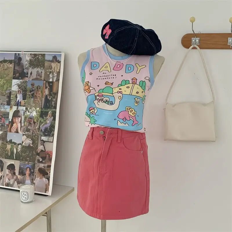 Cute Daddy Adventure Tank for Fun Fashion Statements - Cosparty