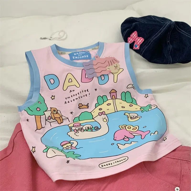 Cute Daddy Adventure Tank for Fun Fashion Statements - Cosparty