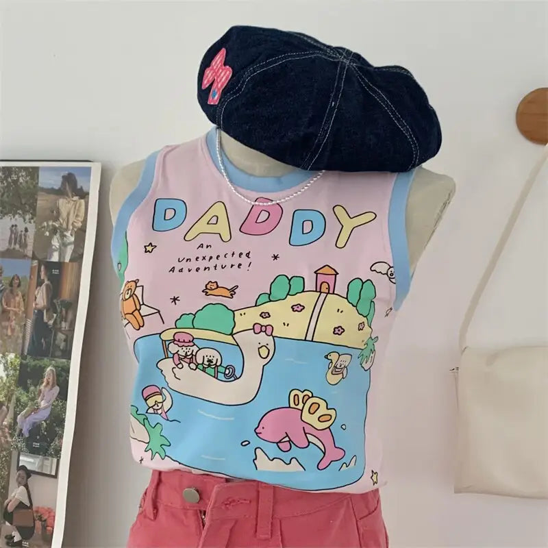 Cute Daddy Adventure Tank for Fun Fashion Statements - shirt