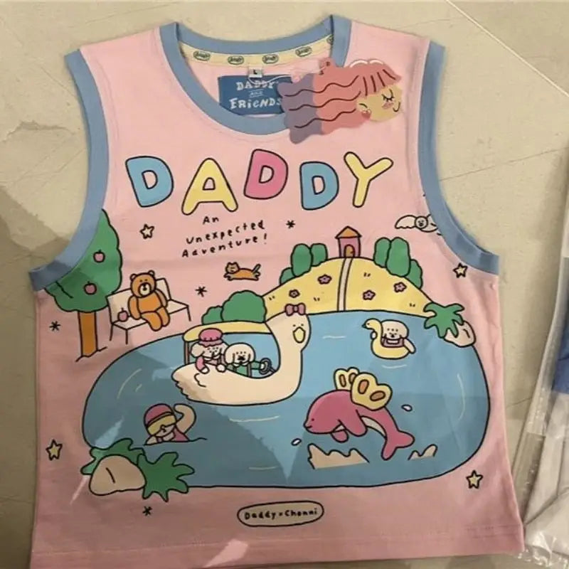 Cute Daddy Adventure Tank for Fun Fashion Statements - shirt