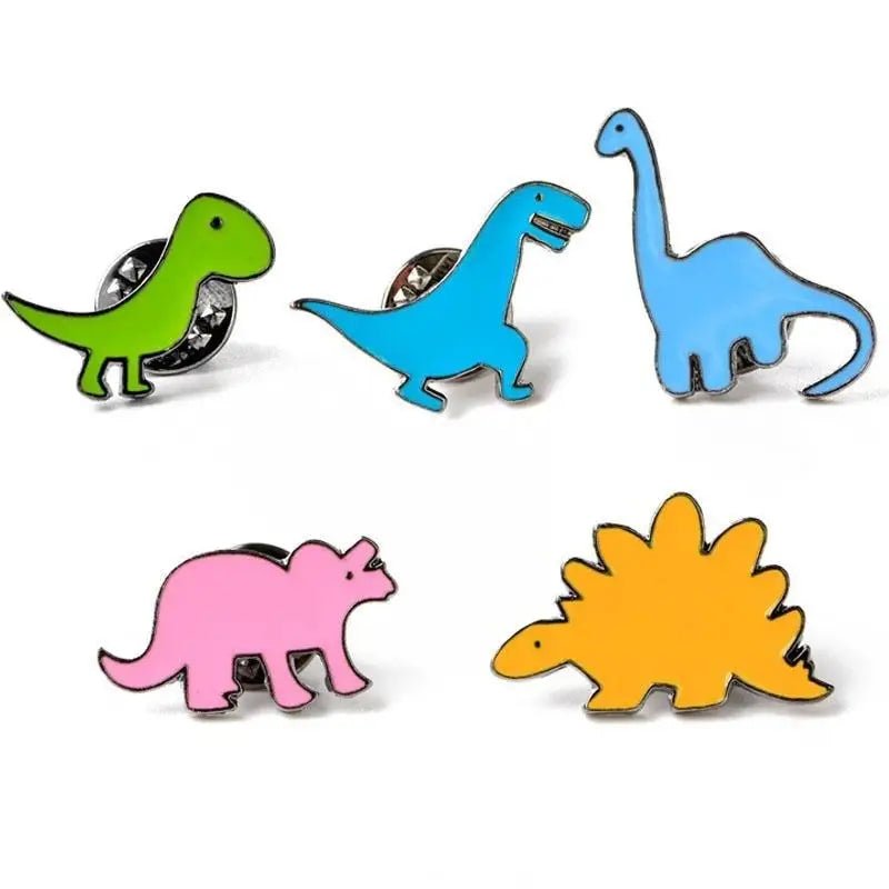 Cute Dinosaur Enamel Pins for Kawaii Outfits - Cosparty