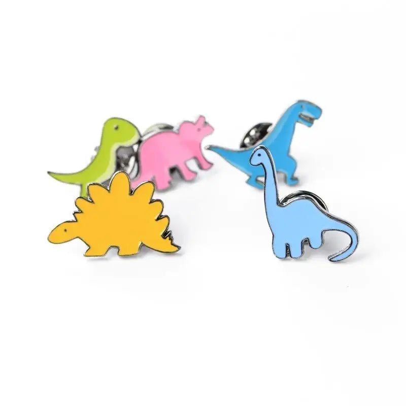 Cute Dinosaur Enamel Pins for Kawaii Outfits - jewelry