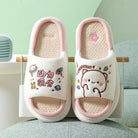 Cute Dudu and Bubu Peach & Goma Slippers for Cozy Comfort - Cosparty
