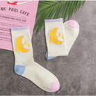 Cute Fairy Kei Moon Socks for Magical Girl Anime Aesthetic - Cosparty