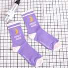 Cute Fairy Kei Moon Socks for Magical Girl Anime Aesthetic - Cosparty