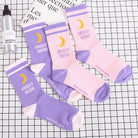 Cute Fairy Kei Moon Socks for Magical Girl Anime Aesthetic - Socks