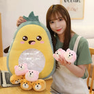 Cute Fruit and Animal Plush Bags for Stuffed Animals - stuffed animal