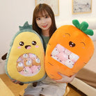 Cute Fruit and Animal Plush Bags for Stuffed Animals - stuffed animal