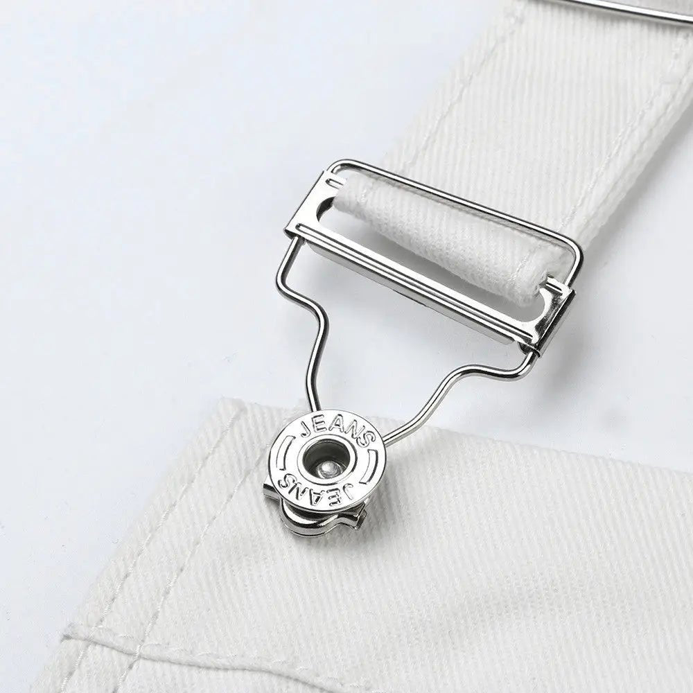 Cute Full Length Overalls in White or Black - Cosparty