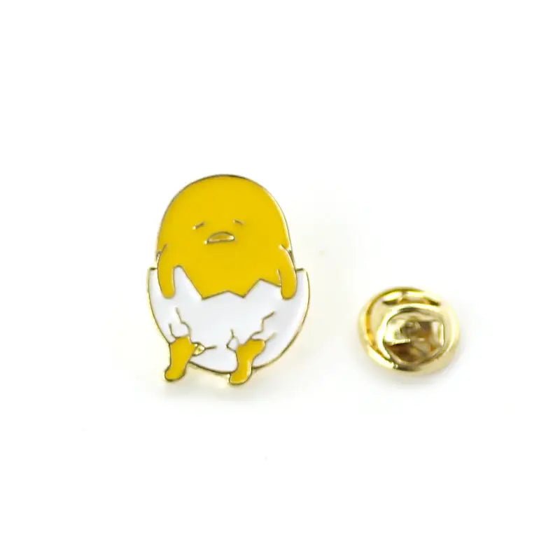 Cute Gudetama Happy Egg Yolk Enamel Pin - Cosparty