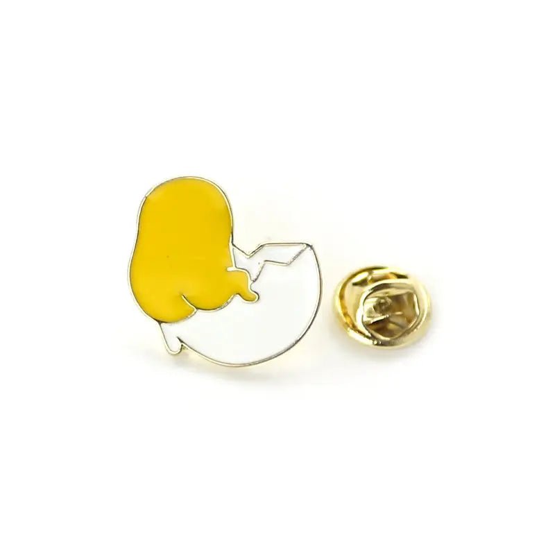 Cute Gudetama Happy Egg Yolk Enamel Pin - Cosparty