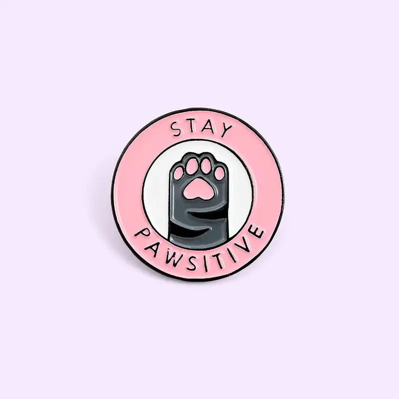 Cute Kitten Paws Enamel Pins Collection with Adorable Paw Prints - pin