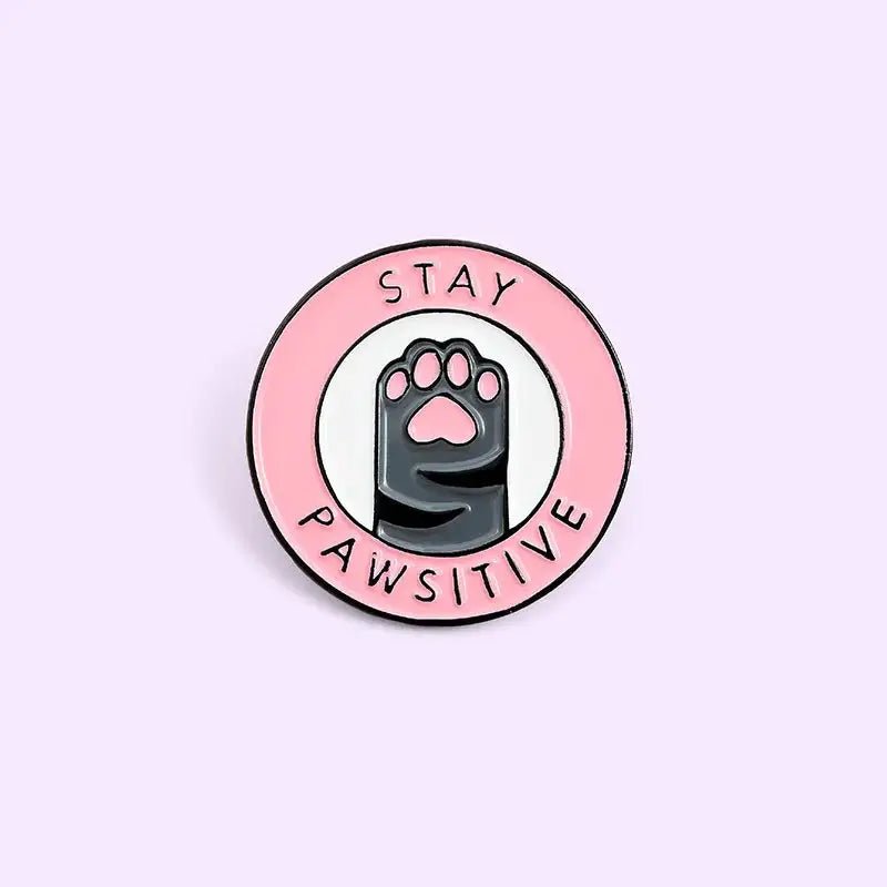 Cute Kitten Paws Enamel Pins Collection with Adorable Paw Prints - Cosparty