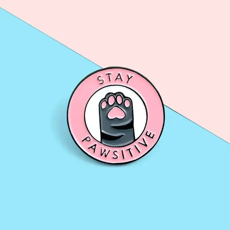Cute Kitten Paws Enamel Pins Collection with Adorable Paw Prints - Cosparty