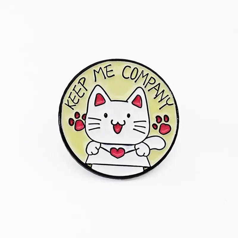 Cute Kitten Paws Enamel Pins Collection with Adorable Paw Prints - Cosparty